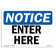 SignMission Enter Here Sign | Wayfair